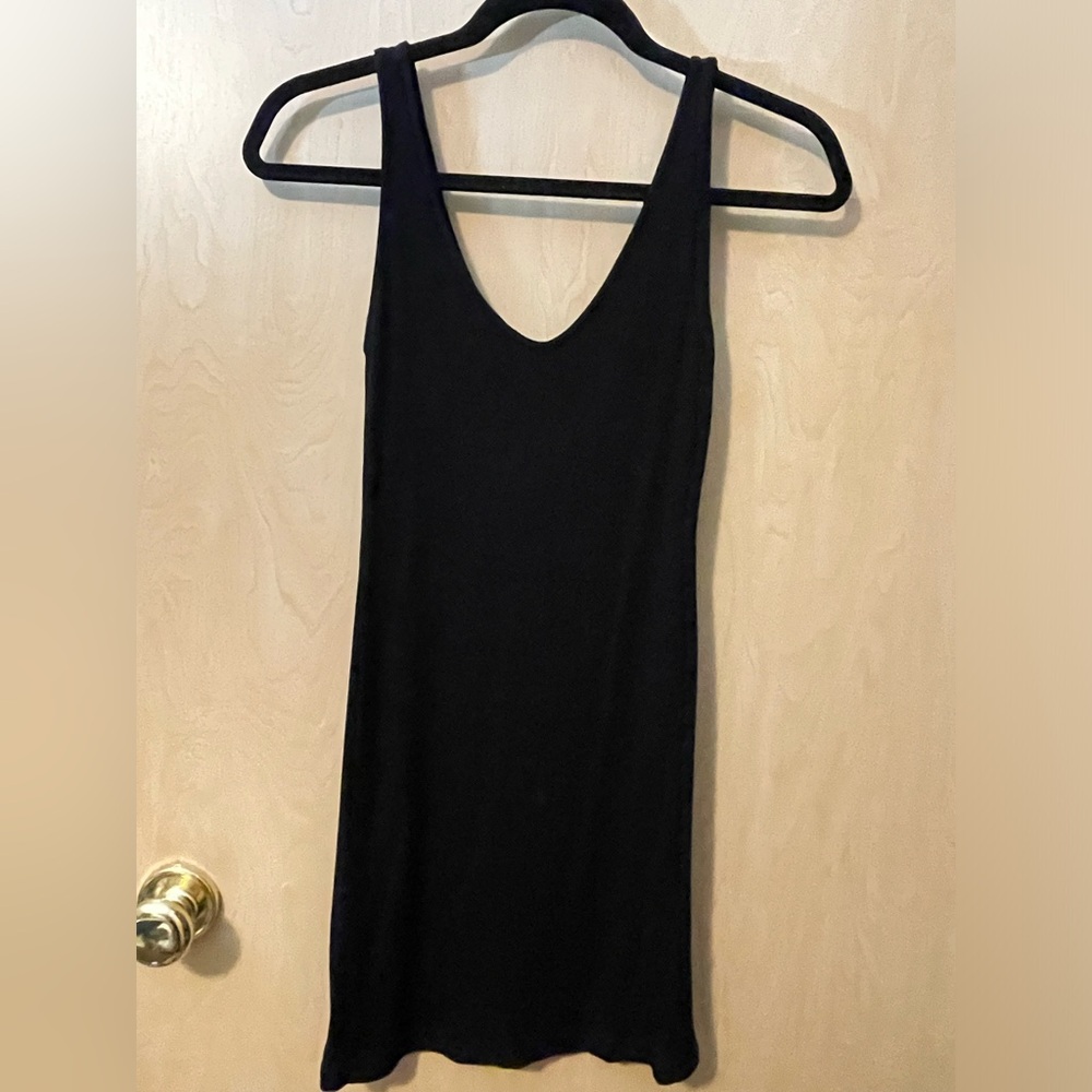 Women’s black ribbed dress